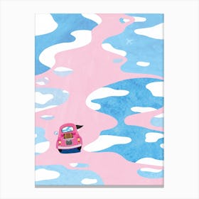 Puddle Time Canvas Print