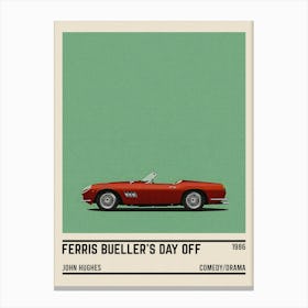 Ferris Bueller S Day Off Car Movie Canvas Print