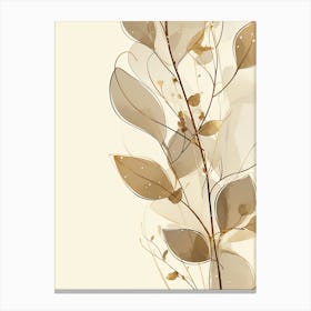 Abstract Leaves 2 Canvas Print