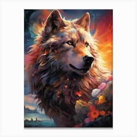 Wolf In The Sky 1 Canvas Print