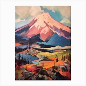 Mount Katahdin Usa 2 Mountain Painting Canvas Print