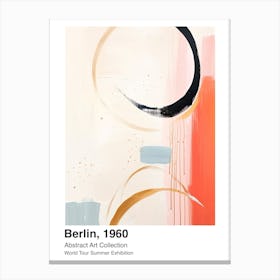 World Tour Exhibition, Abstract Art, Berlin, 1960 11 Canvas Print