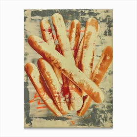 Mozzarella Sticks: Fast Food Art Canvas Print