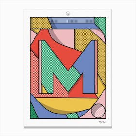 The Letter M Canvas Print