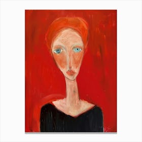 Woman With Red Hair 4 Canvas Print