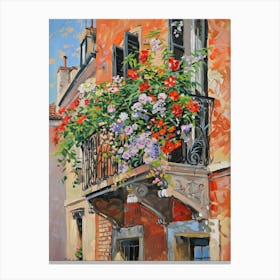 Balcony Painting In London 2 Canvas Print