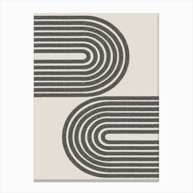 Curved Lines Canvas Print