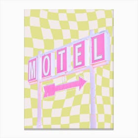 Motel Collage Canvas Print