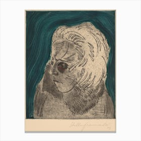 Tired Woman, Sonia Gramatté (1923), Paul Klee Canvas Print