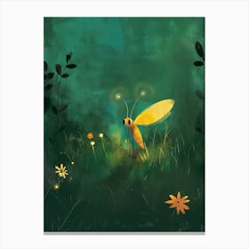 Little Yellow Bug Canvas Print