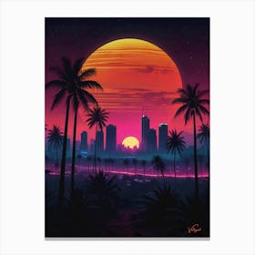 Tropical City 30x40in 9000x12000px 37 Canvas Print