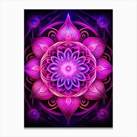 Symmetrical Mandalas Geometric Illustration 15 Canvas Print