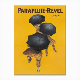  Parapluie Revel Lyon Umbrellas Vintage Poster Canvas Print