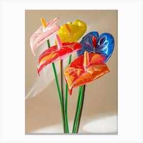 Dreamy Inflatable Flowers Flamingo Flower 3 Canvas Print