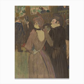 La Goulue And Her Sister (1892), Henri de Toulouse-Lautrec Canvas Print