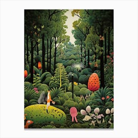 Enchanted Mossy Forest Canvas Print