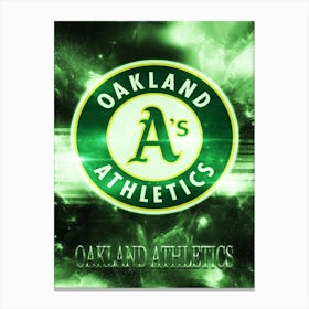 Oakland Athletics Poster Canvas Print