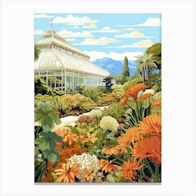 Wellington Botanic Garden New Zealand Illustration 1  Canvas Print
