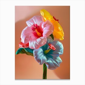 Dreamy Inflatable Flowers Hibiscus 4 Canvas Print