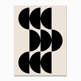 Mid Century Abstract Shapes Canvas Print