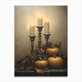 Three Pumpkins 4 Canvas Print