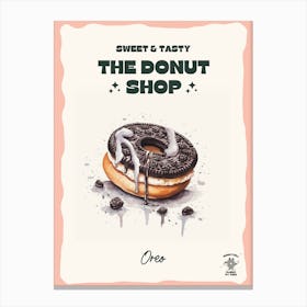 Oreo Donut The Donut Shop 2 Canvas Print