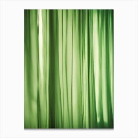 Behind the green curtain Canvas Print