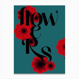 Flowers Type Canvas Print