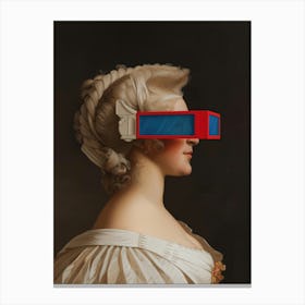 Lady With Glasses Canvas Print