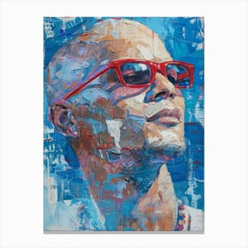 Red Sunglasses Canvas Print