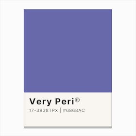 Very Peri Canvas Print