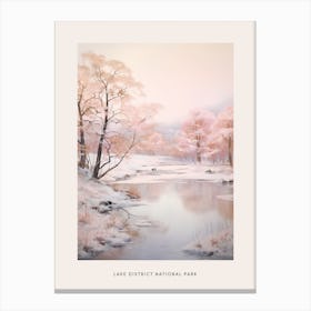 Dreamy Winter National Park Poster  Lake District National Park United Kingdom 3 Canvas Print