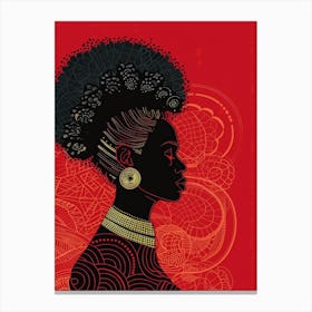 Portrait Of African Woman 54 Canvas Print