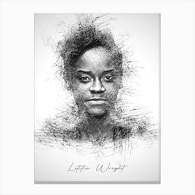 Letitia Wright Canvas Print