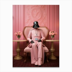 Darth Vader In Wes Anderson Style 39 Canvas Print