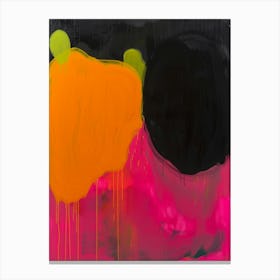 'Black And Orange' 5 Canvas Print