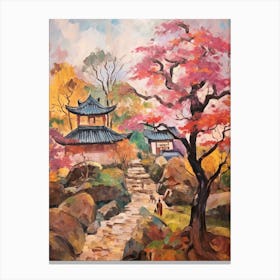 Autumn Gardens Painting Lan Su Chinese Garden Usa 2 Canvas Print