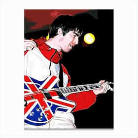 oasis brit pop band music 3 Canvas Print