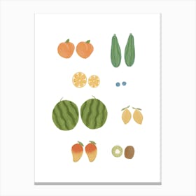 Fruity Boobs Canvas Print