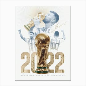 Lionel Messi World Cup Final Canvas Print