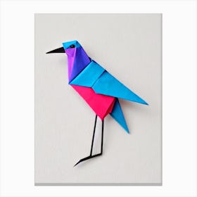 Crane 2 Origami Bird Canvas Print