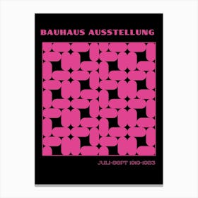 Bauhaus Pink Exhibition 2 Canvas Print