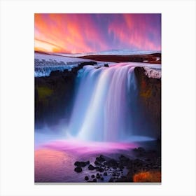 Urridafoss, Iceland Majestic, Beautiful & Classic (2) Canvas Print