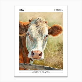 Cow Pastel Watercolour 4 Poster Stampe su tela