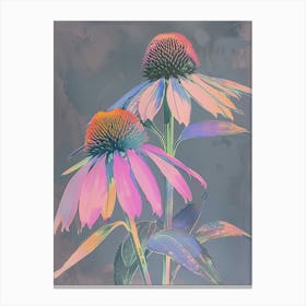 Iridescent Flower Coneflower 1 Canvas Print