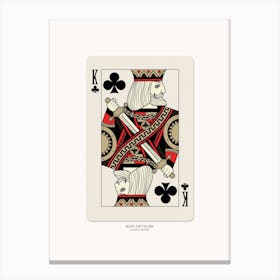 King Of Clubs Canvas Print