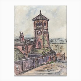 The Old Clock Tower At The Railway Works, 11th Feb 2024 Canvas Print