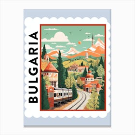 Bulgaria 2 Travel Stamp Poster Canvas Print