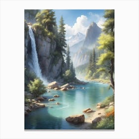 Waterfall 1 Canvas Print