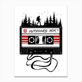 Mixtape Forest Music Canvas Print